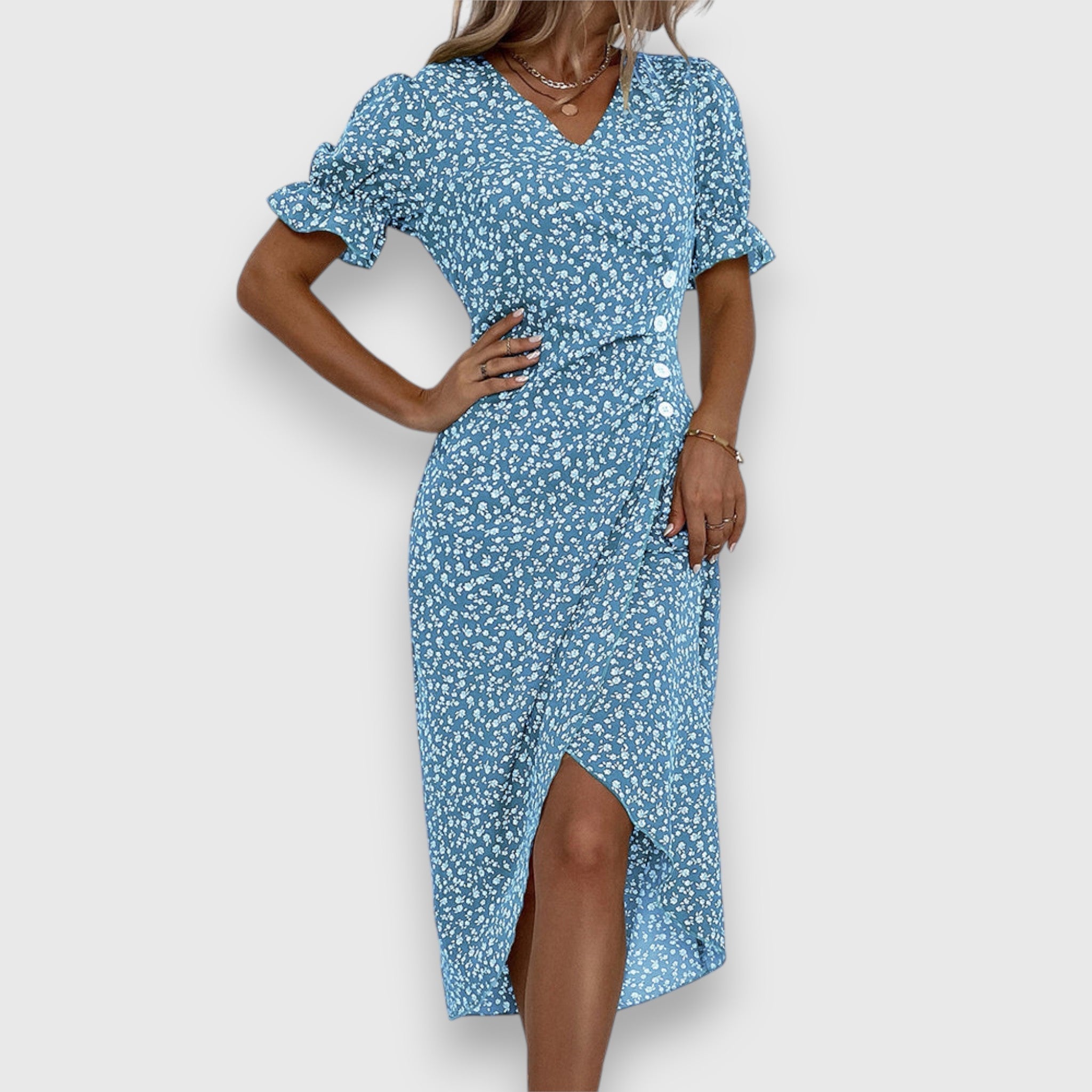 Tessina – Elegantní květinové šaty