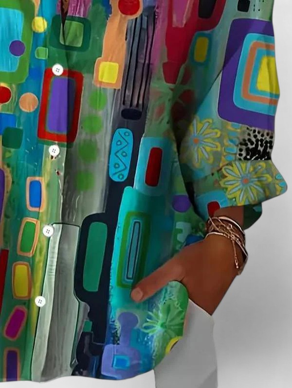 Rose™ | Elegantní geometrický vzor blůza