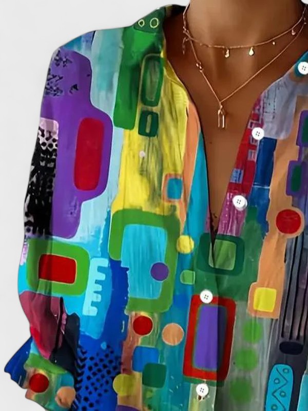 Rose™ | Elegantní geometrický vzor blůza