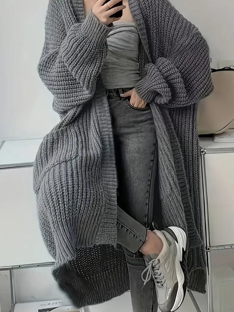 Krista | Dlouhý dámský pletený kardigan
