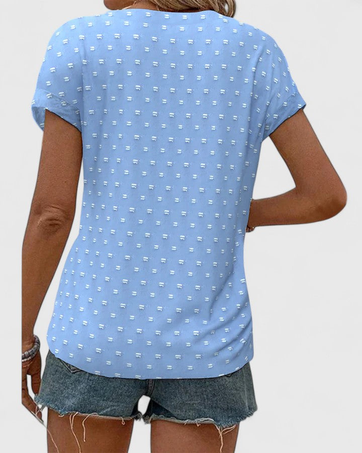 Miles | Pohodlné tričko s V-výstřihem