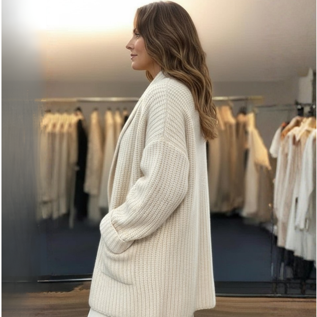 Winnia | Svetřík z pleteniny s kapsami