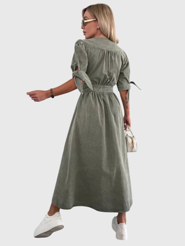 Sophia™ | Elegantní Džínové Šaty