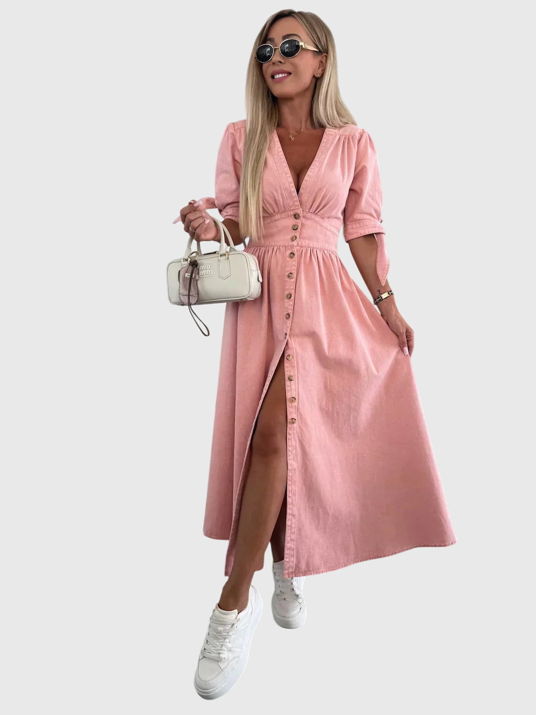 Sophia™ | Elegantní Džínové Šaty